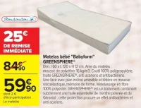 Matelas bébé "Babyform" GREENSPHERE® Roudoudou