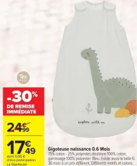 Gigoteuse naissance 0.6 Mois Tex Baby