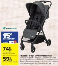 Poussette 1er âge ultra compacte Azur bebeconfort