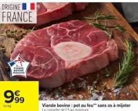Viande bovine : pot au feu sans os à mijoter