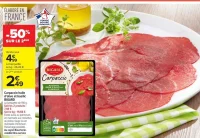 Carpaccio huile d'olive et basilic BIGARD