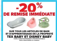 Tous les articles de bain et d'apprentissage de la proprete TEX BABY et DISNEY BABY