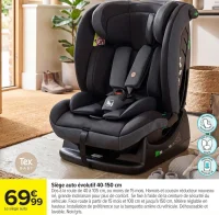 Siège auto évolutif 40-150 cm Tex Baby