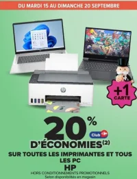 Toutes les imprimantes et tous les PC HP