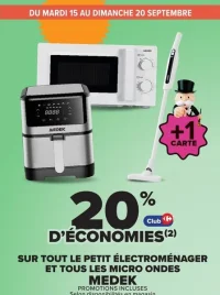 Tout le petit électroménager et tous les micro ondes Medek