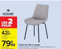 Chaise de salle à manger Carrefour HOME