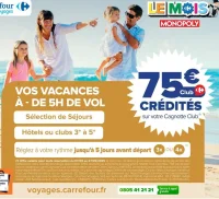 Sélection de Séjours Hôtels ou clubs 3* à 5* - Carrefour Voyages