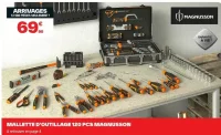 Mallette d'outillage 120 pcs Magnusson