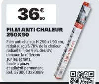 Film anti chaleur 250x90