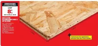 Dalle de plancher OSB 3 Ep. 15 mm
