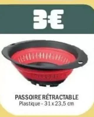 Passoire rétractable