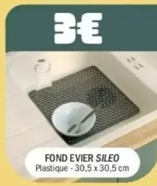 Fond évier Sileo