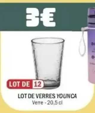 Lot de verres Younca