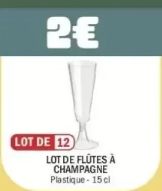 Lot de flûtes à champagne