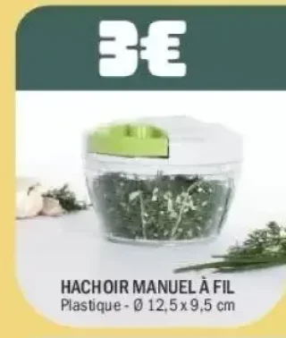 Hachoir manuel à fil