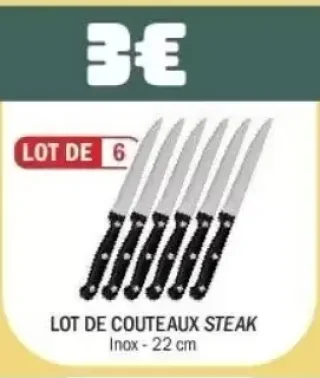 Lot de couteaux steak