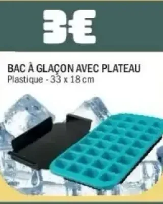 Bac à glaçon avec plateau