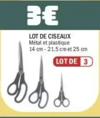 Lot de ciseaux