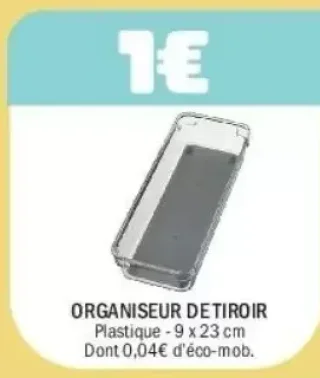 Organiseur de tiroir plastique