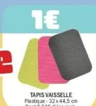 Tapis vaisselle plastique