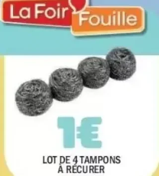 Lot de 4 tampons à récurer