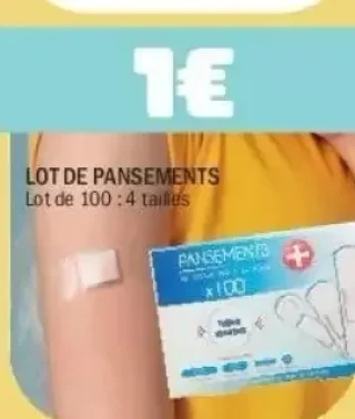 Lot de 100 pansements