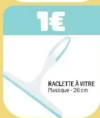 Raclette à vitre