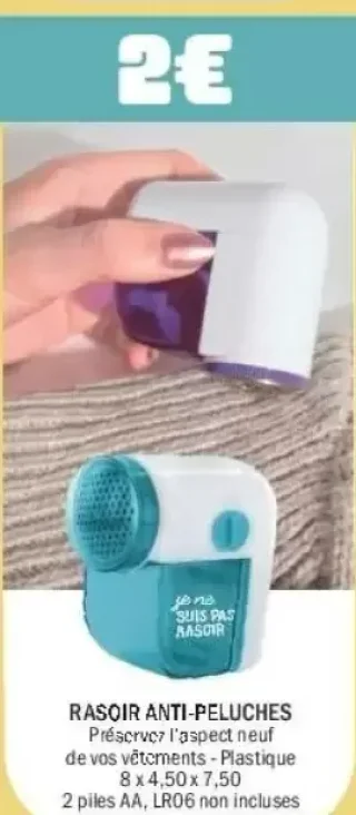 Rasoir anti-peluches