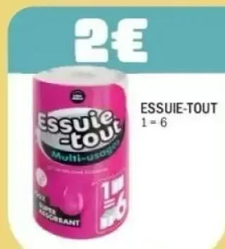 Essuie-tout 1 = 6