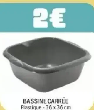 Bassine carrée
