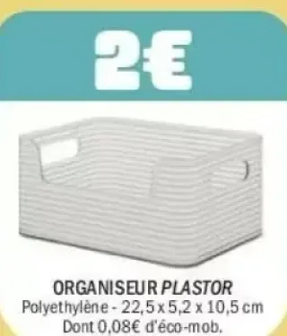 Organiseur Plastor