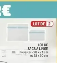 Lot de sacs à linge