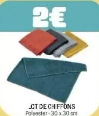 Lot de chiffons polyester