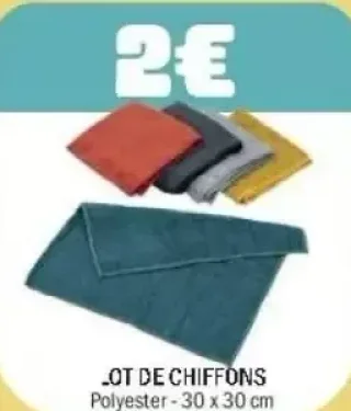 Lot de chiffons polyester