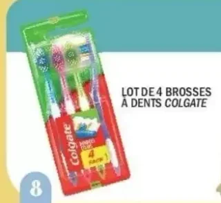Lot de 4 brosses à dents Colgate