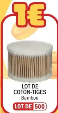 Lot de coton-tiges Bambou
