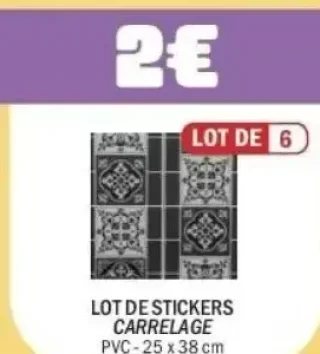 Lot de stickers carrelage