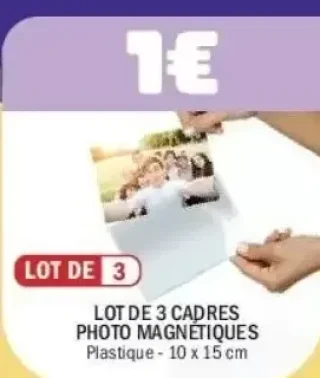 Lot de 3 cadres photo magnétiques