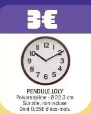 Pendule Loly