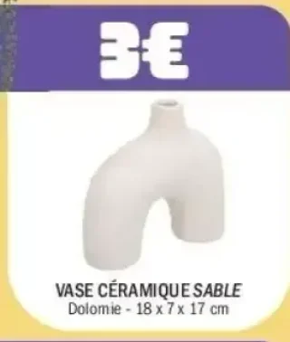 Vase Céramique Sable