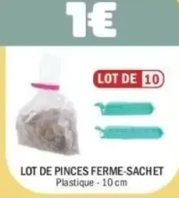 Lot de Pinces Ferme-Sachet
