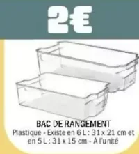 Bac de Rangement