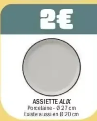 Assiette Alix