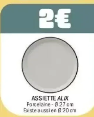 Assiette Alix