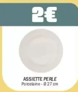 Assiette Perle
