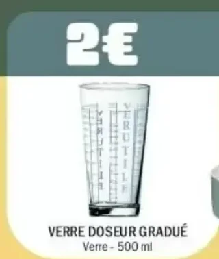 Verre doseur gradué