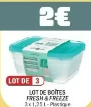 Lot de boîtes Fresh & Freeze