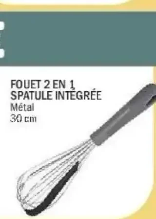 Fouet 2 en 1 spatule intégrée
