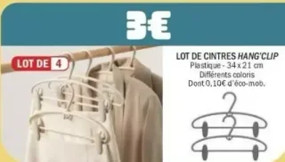 Lot de cintres Hang'Clip