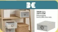 Tiroir 2,5 L Tide'n Stak
